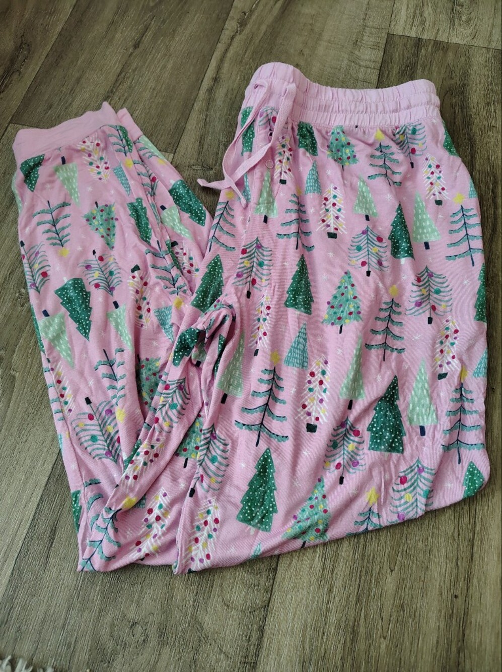 Little Sleepies Pink Christmas Joggers